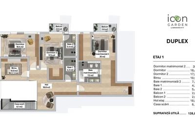 Duplex cu 6 camere + grădină de 320 mp + terasă de 238 mp - 10