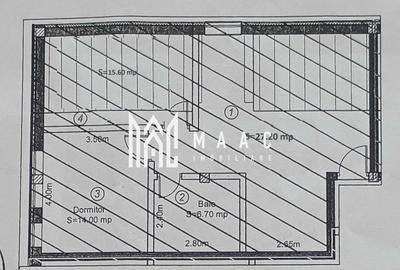 Apartament cu 3 camere decomandat, mobilat în Turnișor