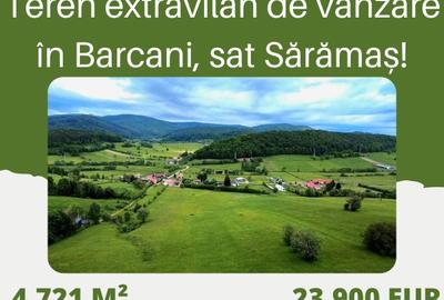 Teren extravilan de 4721 mp, în Sărămaș