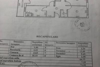 Apartament 3 camere PIATA NOUA - 10