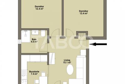 Apartament de vanzare 3 camere balcon parcare zona Shopping City Sibiu - 1