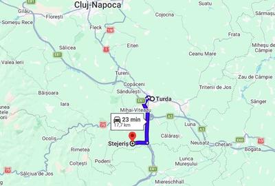 Stejeris are un teren de 3388000 de metri pătrați, din care 5000 de metri pătraț - 9
