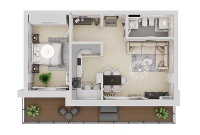 Apartament cu 2 camere decomandat în Tomis Nord