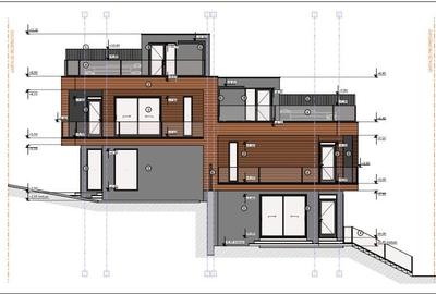 Casa tip-duplex semifinisata, 181,45 mp, terasa 89,30 mp, zona ANL - 3