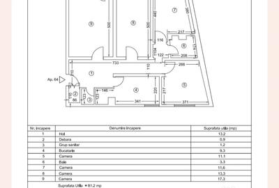 TOMIS NORD-PIATA CIRESICA APARTAMENT CU 4 CAMERE 85 MP - 15