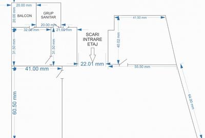 Spațiu de birouri central – 3 încăperi (open space 60 mp) + parcare - 10