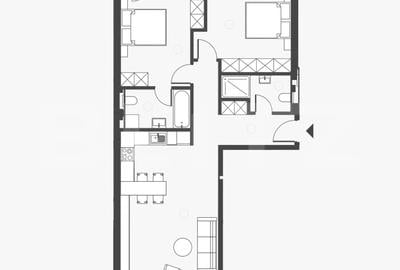 Comision 0 ! Somesului 15, Apartament 3 camere, Semicentral, 2 bai, 79mp. - 2