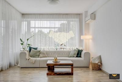Apartament cu 3 camere decomandat, mobilat în Barbu Văcărescu