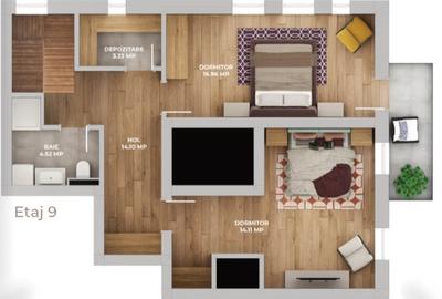 Apartament 3 camere tip Duplex Stil de viață premium spațiu care te definește - 20