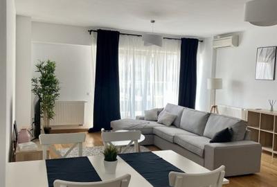 Apartament cu 2 camere semidecomandat, mobilat în Pipera