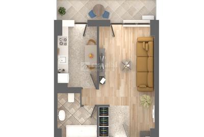Apartament 1 camera, bloc nou, Podu Ros, intabulat! - 7
