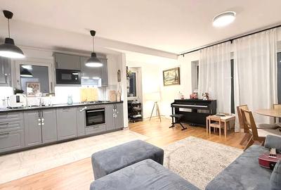Apartament cu 3 camere semidecomandat, mobilat în Pipera