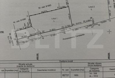 Teren Construcții intravilan de 2712 mp, în Coșești