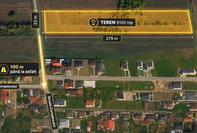 Teren agricol intravilan de 9100 mp, în Valu lui Traian