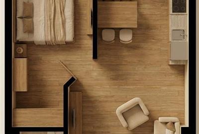Apartament cu 2 camere semidecomandat în Burdujeni