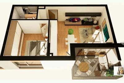Apartament 2 camere semifinisat,bloc nou intre lacuri - 6