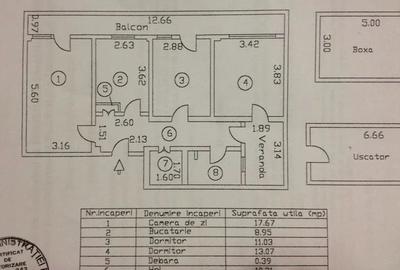 Apartament 3 camere zona Calarasilor, etaj intermediar, balcon 12mp - 4