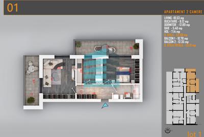 Apartament 2 Camere 76 Mp Pallady - Metrou Nicolae Teclu - 3