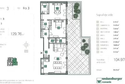 Penthouse 3 CamereI Terasa 85 MPI Metrou | LAC | View Splendid - 18