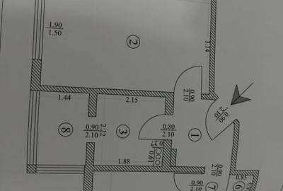 Apartament  2 Camere  cf 2 sporit decomandat  etaj 1/8 Titan - 7