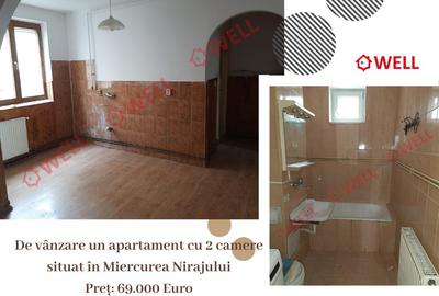 De vânzare un apartament cu 2 camere situat în Miercurea Nirajului