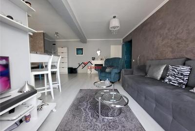 Apartament cu 3 camere, mobilat si utilat 77 mp utili si 2 balcoane. Etaj interm