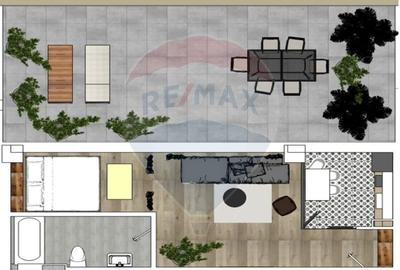 Apartament lux cu 2 camere și terasă generoasă 50 mp Pipera - 18