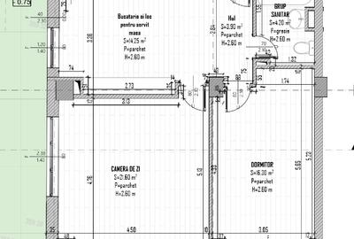 Apartament cu 2 camere, bucatarie open space si expunere sud-vestica - 7