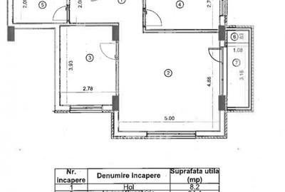 Aparament 3 camere 62 mp utili, SEMIFINISAT, zona strazii Colinei! - 8