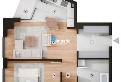 Pret Promotional! Ap. Nou 2 camere - Tatarasi Kaufland - 5