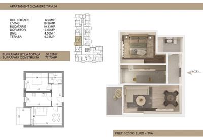 Apartament 2 camere Drumul Cooperativei, Bucuresti - 4