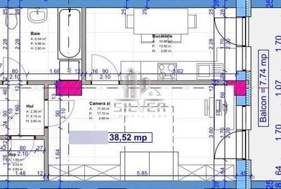 Apartament cu o camera/38.5 mp/imobil NZEB. - 2