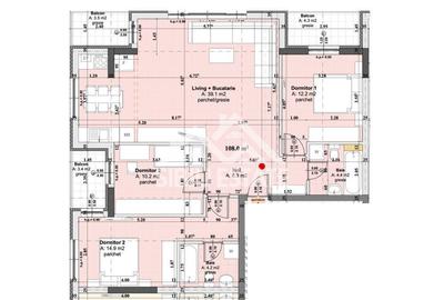 Apartament 4 camere, 2 bai bloc nou cu lift si parcare - 5