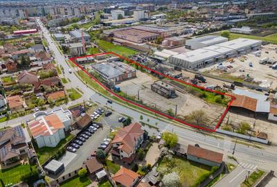 Teren 7619mp cu hala industriala/comerciala, FS - 110 ml de vanzare - 1