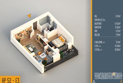 Neofort 84- Studio modern ideal pentru investitie, bloc nou Pallady, - 7