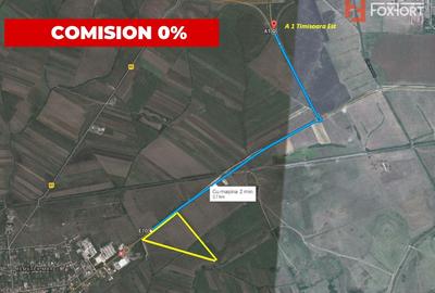 Teren de vanzare la 2,7 km de autostrada, front de 163 ml COMISION 0% - ID V4745 - 1