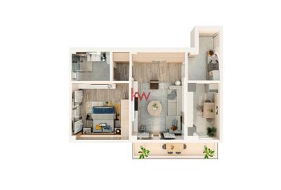 Apartament 2 camere 56 mp | Bloc nou | Parcare inclusă | 94.000€ | Valea Lupului - 4