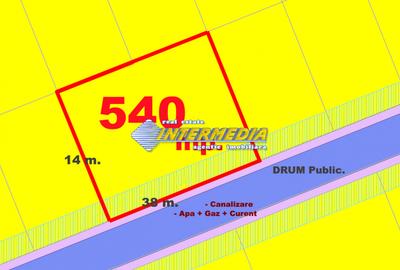 TEREN Intravilan de 540 mp sau 650 mp. Dealul Furcilor Utilitati Str Publica - 1