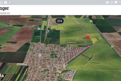 8500mp intravilan arabil Valul Traian,Str. București, 86 m deschidere - 1