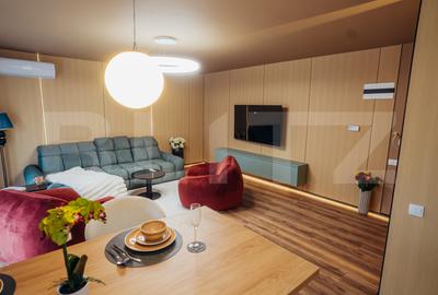 Apartament cu 2 camere semidecomandat, mobilat în Între Lacuri