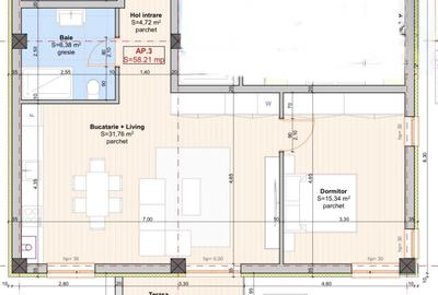 Apartament NOU cu 2 camere în Mosnita – 2 locuri de parcare - etaj 1 - 3
