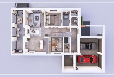 Vilă exclusivistă Balotești –300 mp utili | Teren 900 mp | Garaj dublu - 10