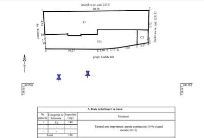 Teren Construcții intravilan de 148 mp, în Mazepa 2