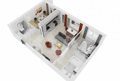 Apartament de vanzare 3 camere Sibiu Doamna Stanca 64mpu finisat cheie - 1