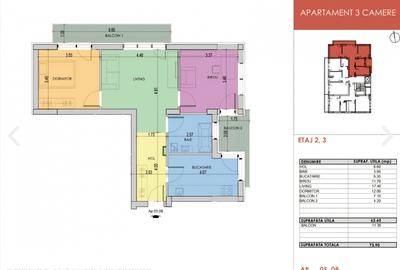 Apartament 3 camere de vanzare Berceni | Metrou Aparatorii Patriei | 0% comision - 2