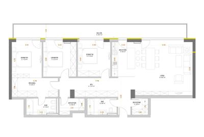 De vanzare apartament cu 4 camere decomandat Urban Plaza - 6