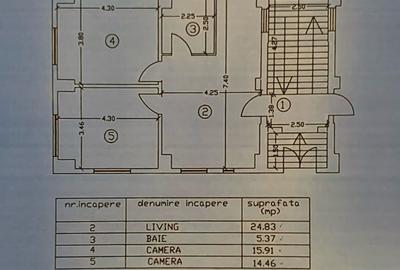 Apartament 3 camere lângă metrou Laminorului /2009/poziție excelenta - 4