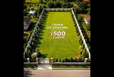 Teren 1500 mp, 120 euro/ mp negociabil, posibilitate Rate - 3