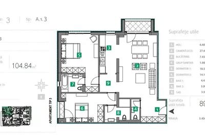 Apartament Lux 3 Camere Sisesti I 3 Bai I Metrou - 12
