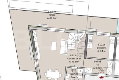 Apartament 3 camere 3 Bai 2 Nivele, 93 mp, Terasa 36 mp, Imobil Nou - 2